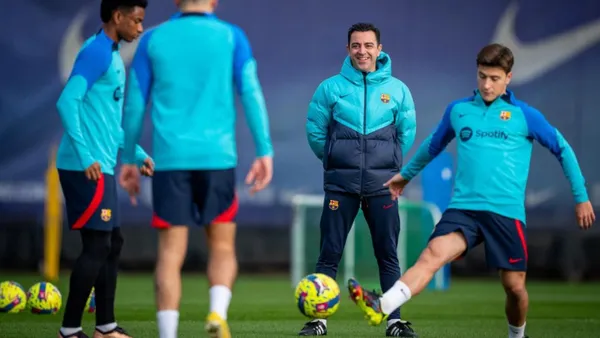 Barcelona entrenando