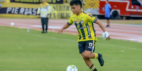 El aurinegro se fue al vestuario en ventaja con el gol de García