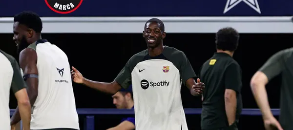 El delantero frnacés regreso a España a entrenar con el Barcelona