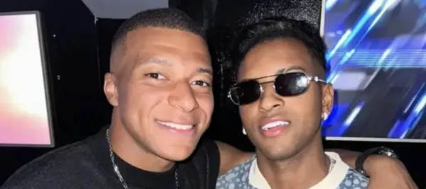 El delantero fue viral en una foto con el jugador del Real Madrid