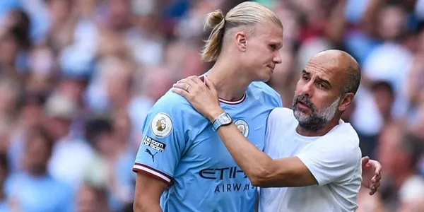 El delantero noruego habló del entrenador del Manchester City