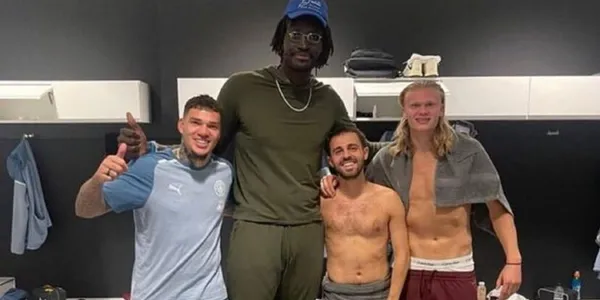 El delantero noruego subió una curioso foto tras la victoria del City