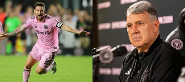 El entrenador argentino habló orgulloso del 10, tras su debut en la Leagues Cup