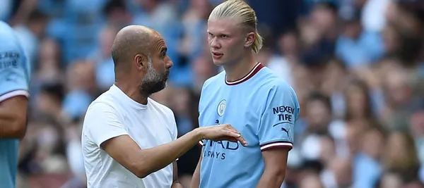El entrenador español del City tuvo una mala reacción en el entretiempo