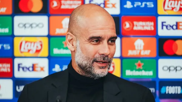 Guardiola en conferencia