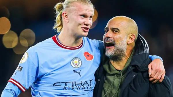 Haaland y Guardiola