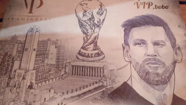 Leo Messi y su resto en Rosario