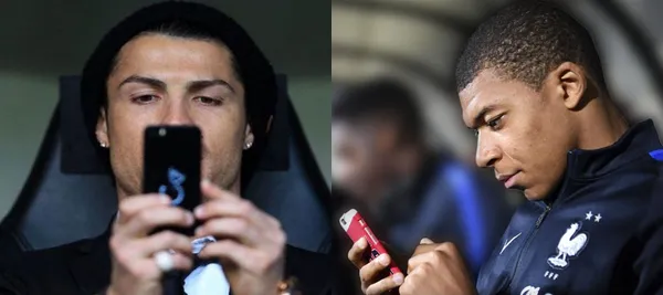 Los dispositivos móviles que utilizan las estrellas del fútbol