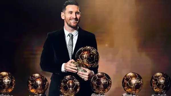 Messi y sus balones de oro