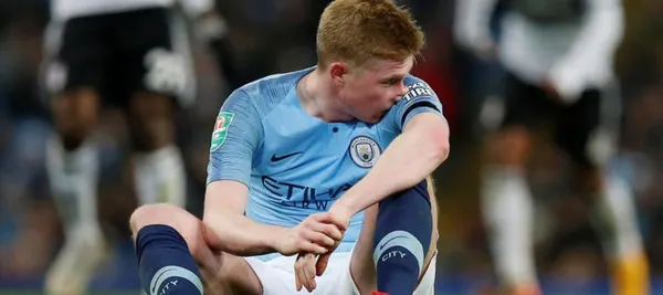 Otra vez la mala suerte persigue a Kevin De Bruyne en una final