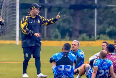 Eduardo Saragó en un entrenamiento