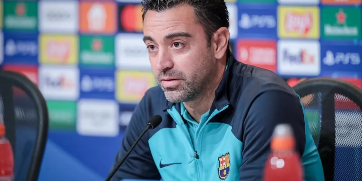 Xavi Hernández en conferencia